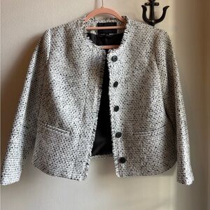 Banana Republic Tweed 3/4 Sleeve Blazer